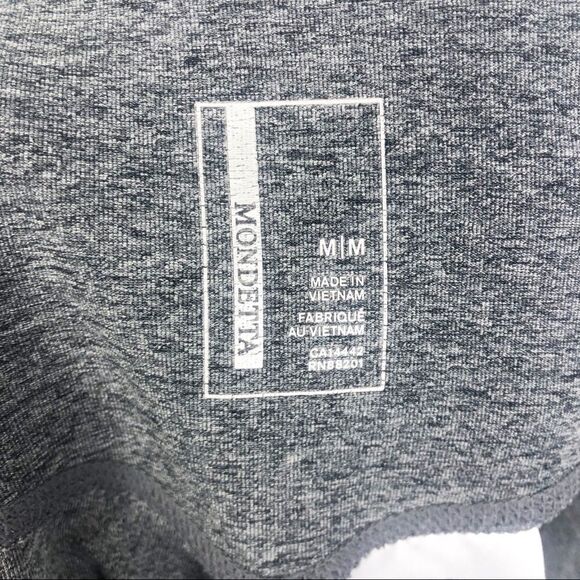 MONDETTA | Gray Crop Leggings Heather Women’s Size Medium - Picture 7 of 8
